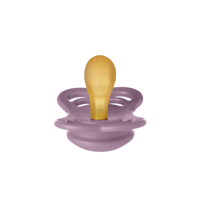 Bibs - suzeta supreme latex, tetina simetrica, 0 luni +-mauve bbb510300c