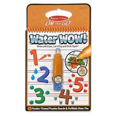 Carnet de colorat apa magica numerele melissa and doug - okemd5399