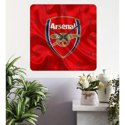 Ceas de perete arsenal -rosu-30x30 cm