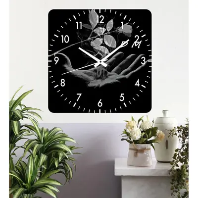 Ceas De Perete Depeche Mode Black -negru-30x30 Cm-plastic-patrat