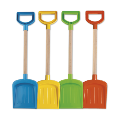 Lopata mare 52 cm, cu coada din lemn, pentru joaca in nisip - okeagi4230-0000