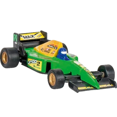 Masinuta de curse die-cast, cu motoras pull-back, verde - okegoki12162v