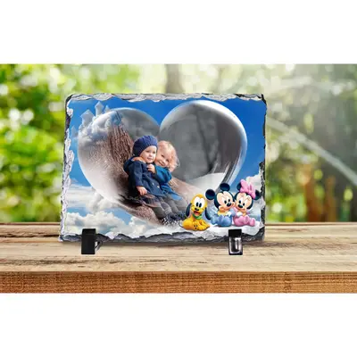 Placa Ardezie Minnie Si Mickey Mouse 1