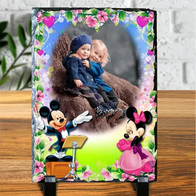 Placa Ardezie Minnie Si Mickey Mouse 2