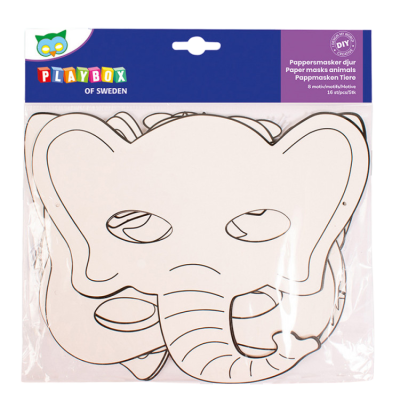 Set 16 masti de colorat, forme cu diverse animale, carton fsc - okepb2471958