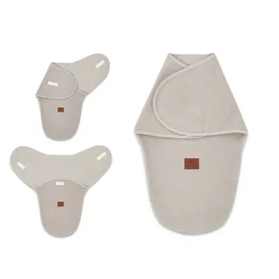 MimiNu - Sistem de infasare bebe, 0 - 3 luni, Din tesatura thermofrotte, Beige BYN6426972023245