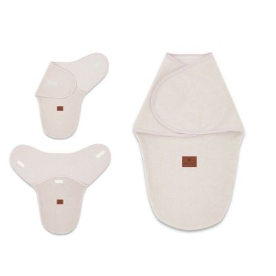 MimiNu - Sistem de infasare bebe, 0 - 3 luni, Din tesatura thermofrotte, Powder Pink BYN6426972023276