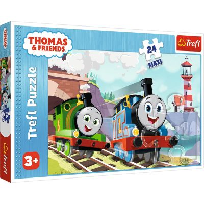 PUZZLE TREFL 24 MAXI THOMAS TOM SI PERCY PE LINII VIV14354