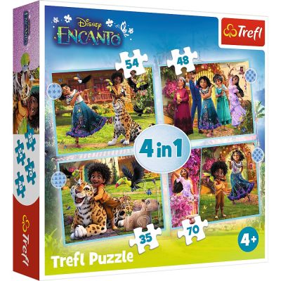 PUZZLE TREFL 4IN1 ENCANTO LUMEA MAGICA VIV34615