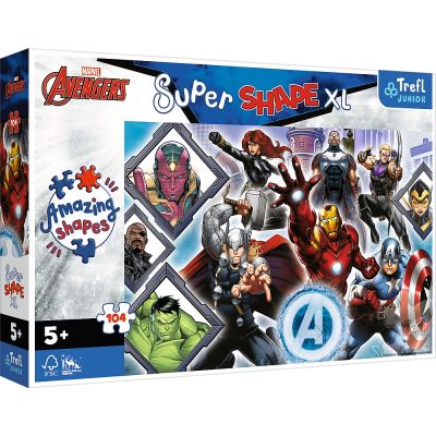 PUZZLE TREFL PRIMO SUPER SHAPE XXL 104 AVENGERS VIV50018