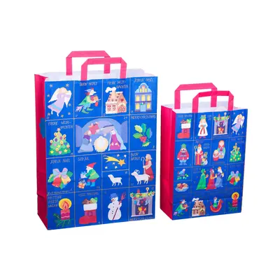 Sacosa cadou din hartie - Sarbatorile Craciunului (S - 22 x 10.5 x 32cm, 70g) TSG3105