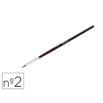 Set 10 pensule rotunde nr 2, din par de ponei - okelfc2202