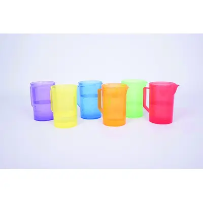 Set de 6 carafe translucide colorate pentru activitati senzoriale - oketik73103