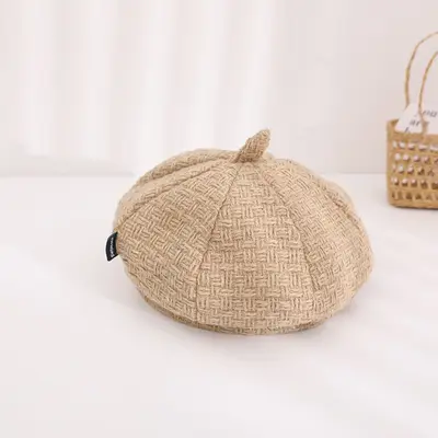 Bereta crem pentru fetite ADHT2023-64-2-ca1