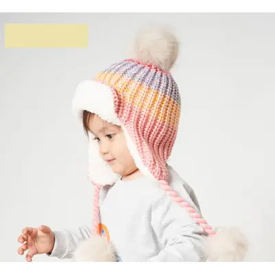 Caciulita imblanita pentru fetite - Polka MDHT2023-8-2-ca2