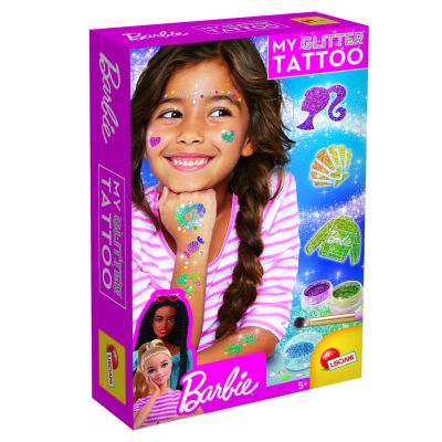 Setul meu de tatuaje cu sclipici - barbie