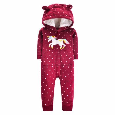 Salopeta din polar pentru fetite - Unicorn LI877-29-ca