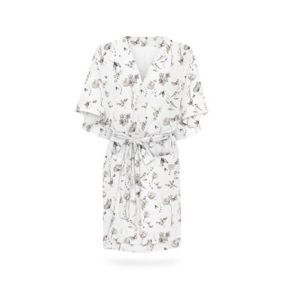 Halat   Kimono Pentru Gravide Si Mamici, Bumbac, Marime Universala, Natur Pjb487975