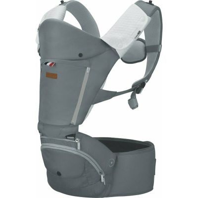 Marsupiu cu scaunel 6 in 1 Easy Mode De la 3.5 kg pana la 15 kg FreeON Grey BYN48952