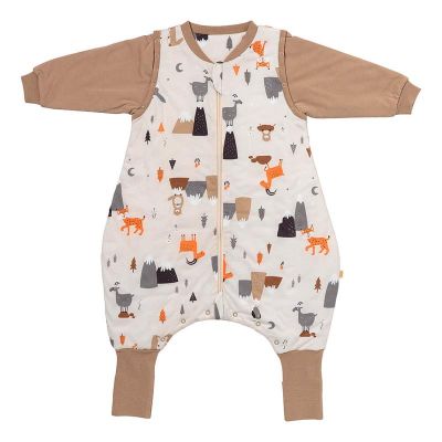 Sac de dormit cu picioruse si maneca lunga detasabila Mountain Animals 120 cm + manseta 2.5 Tog BBXCJ775-25FSN