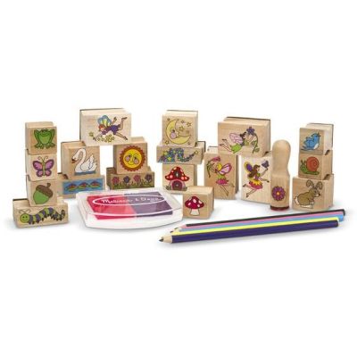 Set de stampile gradina zanelor - melissa & doug - okemd2424