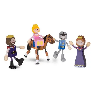 Set figurine flexibile familia regala - melissa & doug - okemd2473