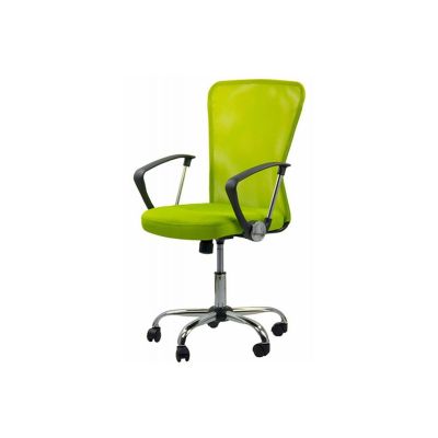 Scaun birou mesh off 622, mecanism de balans, cadru cromat, rotativ, 110 kg, verde drm10245