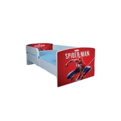Pat Baieti 2-12 Ani Spider Man 2 Cu Saltea Inclusa 160x80 Cm, Varianta Cu Sertar Ptv1743