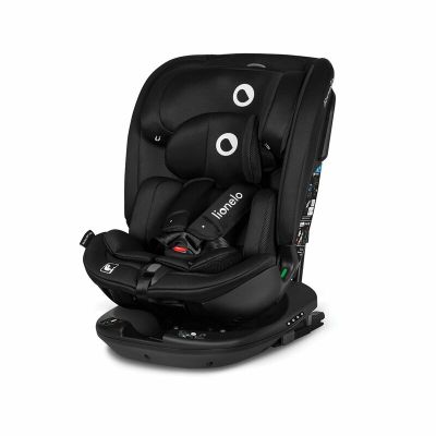 Lionelo - Scaun auto Bastiaan RWF i-Size, Pozitie de somn, Protectie laterala, Rotire 360 grade, 0-36 Kg, Cu Isofix si Centura Top Tether, Conform cu standardul european de securitate ECE R129, Negru BYNLO-BASTIAAN_RWF_ISIZE_BLACK_CARBON