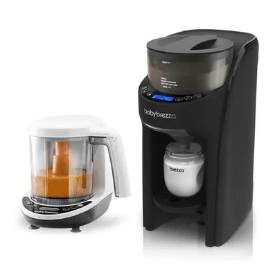Pachet Bebe Start - Espressor lapte Formula Pro Advanced Black + Robot One Step Baby Food Maker Deluxe de la Baby Brezza