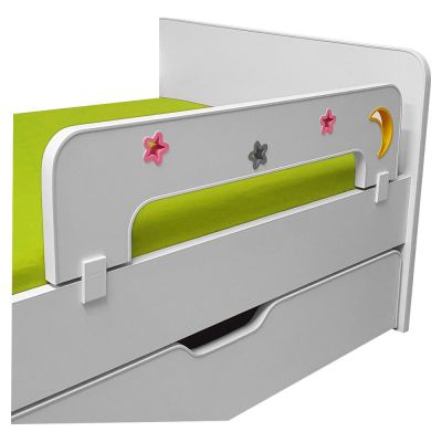 Paravan Protectie Pat Copii Sky-f-u Cu Decupaje Si Ornamente Colorate - 70 X 18 Cm - ASC-par-u-dec-sky-f