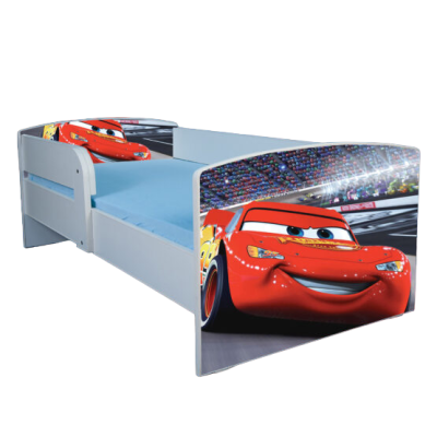 Pat Cars 130x60 Pentru Baieti, Fara Sertar Ptv3358