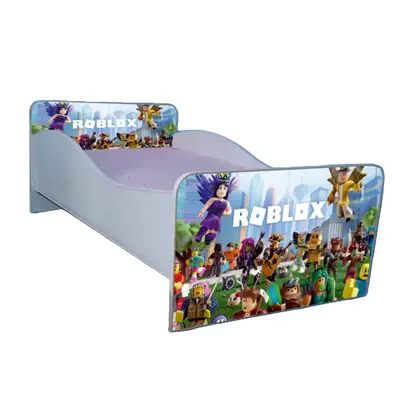 Pat Fete 2-6 Ani Roblox 130x60 Cm, Varianta Cu Sertar Ptv3480