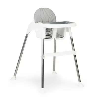 Scaun de masa 2 in 1 cu tapiterie ecotoys hc-135c - alb edeedihc-135cwhite