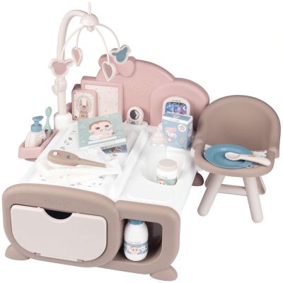 Centru de ingrijire pentru papusi smoby baby nurse cocoon nursery crem cu accesorii hubs7600220379