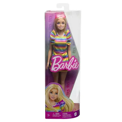PAPUSA BARBIE FASHIONISTA BLONDA CU APARAT DENTAR VIVMTFBR37_HPF73