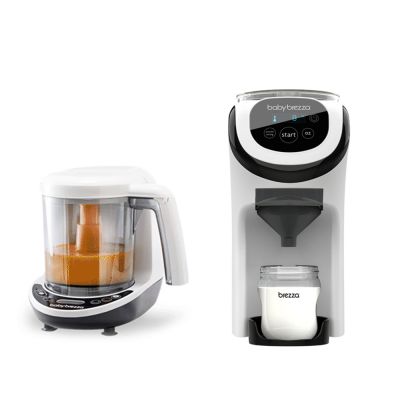 Pachet Bebe Start 6 - Espressor Lapte Praf Formula Pro MINI de la Baby Brezza + Robot One Step Baby Food Maker Deluxe