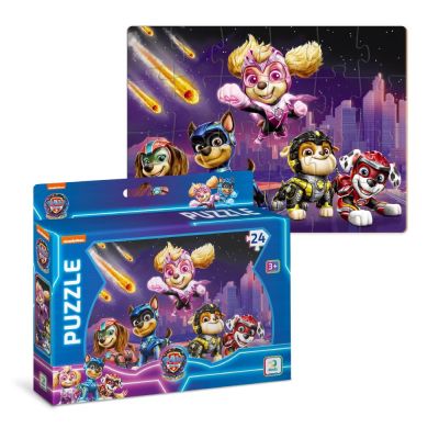 Puzzle - patrula catelusilor in marea aventura (24 piese)