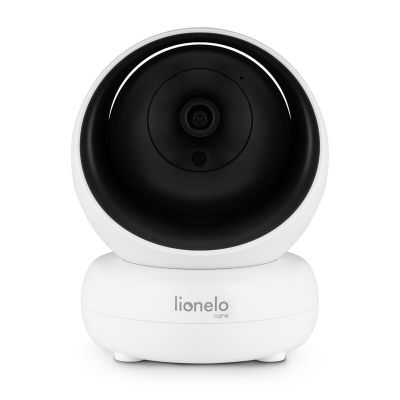 Lionelo - Videofon Babyline 8.3, Cu termometru, Cu melodii, Comunicare in 2 sensuri, Rotire 360 grade, Alb BYNLOC-BABYLINE_8.3_WHITE