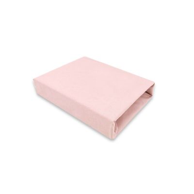 Qmini - Cearceaf cu elastic pentru patut co-sleeper, Theo, Dimensiune 85 x 46 cm, Din bumbac certificat Oeko Tex Standard 100, Powdery pink BYN6426972024501