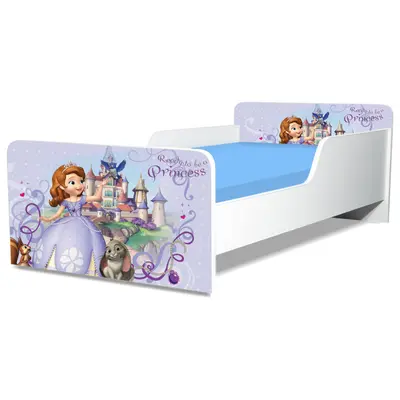 Pat 2-8 Ani Printesa Sofia 140x70 Cu Saltea SafeNest Ptv1792pj