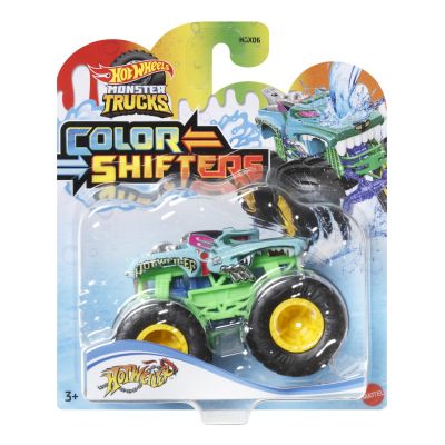 HOT WHEELS MONSTER TRUCK CAMION HOTWEILER CU CULORI SCHIMBATOARE SCARA 1:64 VIVMTHGX06_HMH36