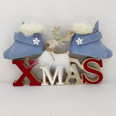 Ghetute Bleu cu blanita BIT X-mas - FOXBTX2565