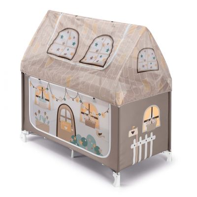 Patut Pliant Voiaj Cu Doua Niveluri De Inaltime, Ultraportabil Pentru Copii   Daily Dolci Sogni  , Usor De Transportat, Ideal Pentru Calatorii, Material Rezistent Cu Protectii Laterale Si Saltea Inclusa Pjb49115040