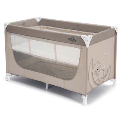 Patut Pliant Voiaj Ultraportabil Pentru Copii   Pisolino  , Usor De Transportat, Ideal Pentru Calatorii, Material Rezistent Cu Protectii Laterale Si Saltea Inclusa, Bej Pjb9091184
