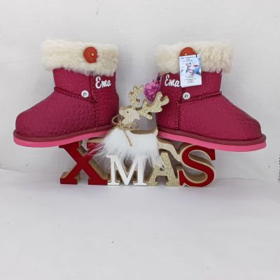 Cizmulite Erika Fuchsia pentru fetite FOXERK1415
