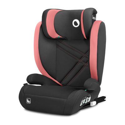 Lionelo - Scaun auto, Hugo i-Size, Universal, Orientare in directia sensului de mers, Reglabil, Conform standardului de securitate R129, 100-150 cm, 4-12 ani, Roz BYNLO-HUGO_I-SIZE_PINK_BABY