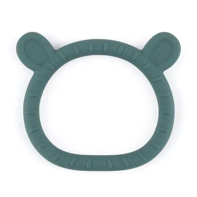 Petite&Mars - Inel pentru dentitie, Ursulet, Moale, Efect calmant al gingiilor, Silicon, Fara BPA, 0 luni+, Verde BYN722817