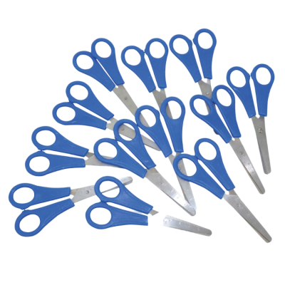 Set 12 foarfeci scolare cu lama gradata de la 0 la 5 cm - okepb2471446