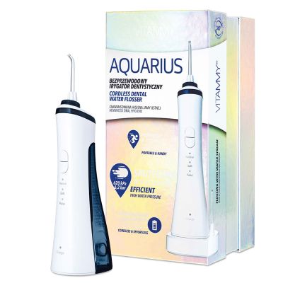 Irigator oral/ dus bucal Vitammy Aquarius, incarcare wireless, 3 moduri de functionare, varf... BITvitammyaquarius